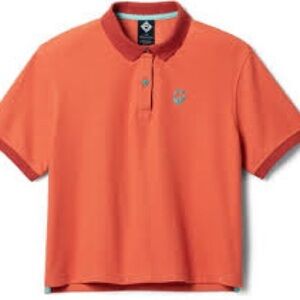 Brand New W/ Tags Outdoor Afro + REI Co-op women's polo shirt in orange Size Med